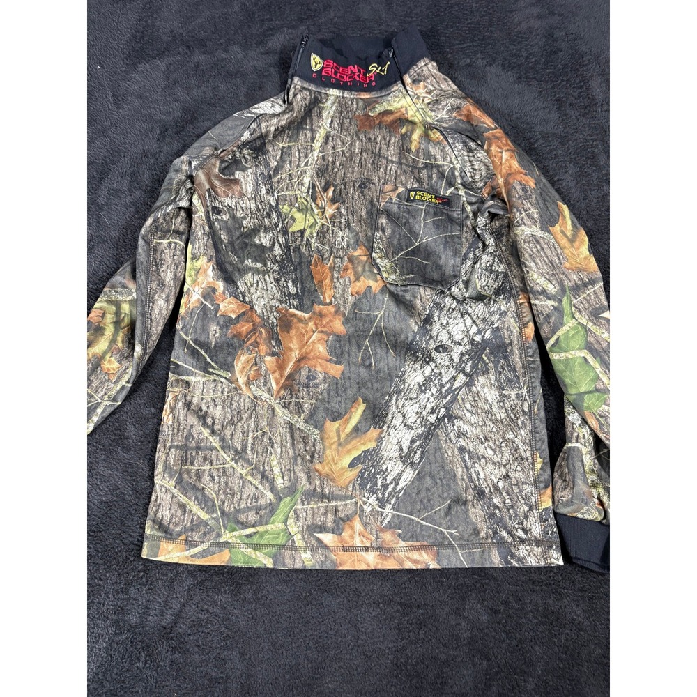Scent Blocker Womens Hunting Pullover Camo Long‎ Sleeve Shirt Size 9